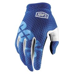 Γάντια Μηχανής 100% iTrack 10002-079-13 Μπλε