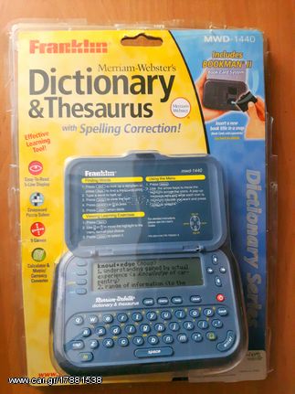 Franklin MWD-1440 Dictionary and Thesaurus with Bookman II