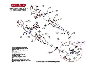 Gpr Εξατμίσεις Διπλά Τελικά Furore Black Suzuki GSXR 1000 2009 - 2011 Racing Version-thumb-2