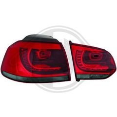 ΦΑΝΑΡΙΑ ΠΙΣΩ VW GOLF 6 (08-12 ) depo LED LOOK GTI/R ΦΥΜΕ/ΚΟΚΚΙΝΟ www.eautoshop.gr