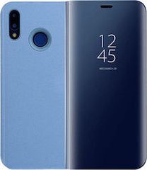 Θήκη Clear View για Xiaomi Redmi Note 6 Pro ΜΠΛΕ (OEM)