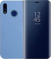 Θήκη Clear View για Xiaomi Redmi Note 6 Pro ΜΠΛΕ (OEM)