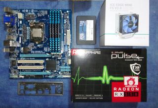Gigabyte Ga-b75m-d3h/ I7-2600/ 8Gb /Ssd 120gb /Sapphire Radeon RX550 Pulse 2GB Oc