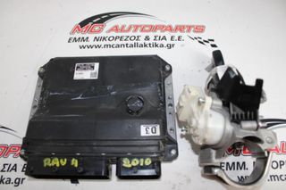 Εγκέφαλος  σετ  TOYOTA RAV-4 (2006-2011)  89661-42D30 275100-3701   με κλειδαριά και κλειδί