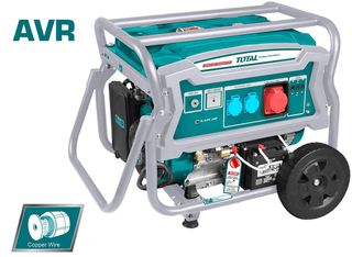 Ηλεκτρογεννήτρια βενζίνης TOTAL TP175006ET 6000W 95dB τριφασική με 25Lit δοχείο καυσίμου