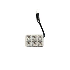 Led Πλαφονιέρας 6 Led 24volt Με 5 Αντάπτορες Κόκκινο 1 Τεμάχιο