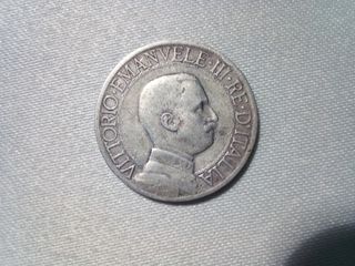 1 LIRΑ   ITALY  1909 ,  Silver-thumb-1