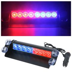Φωτιστικό σώμα LED 12V Strobo με βεντούζες Κόκκινο Mπλε χρώμα Κωδικός XF600...SoundStreet....
