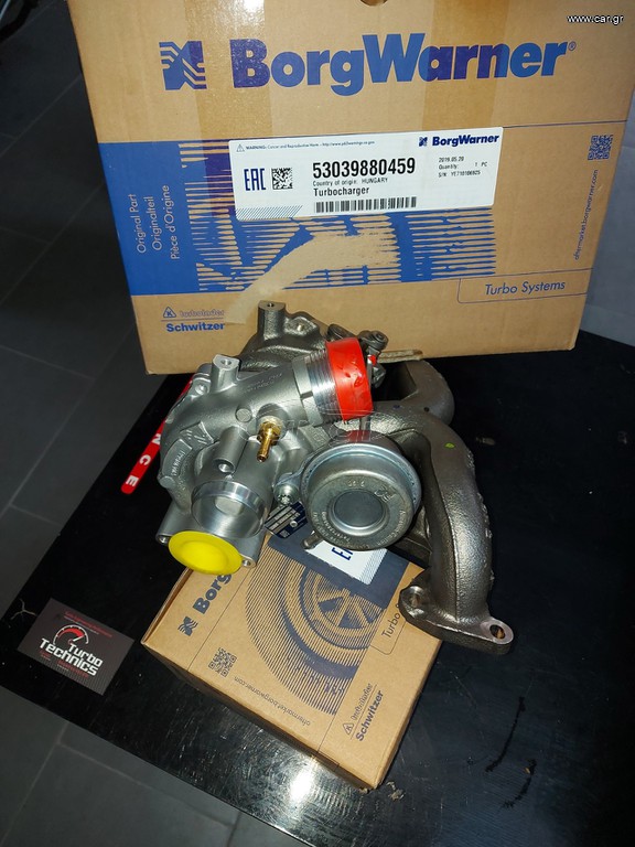 TURBO K03-0459 NEW ΓΝΗΣΙΑ ΠΡΟΣΦΟΡΑ***890EURO TURBINA NEW BORGWARNER VW 1.4TSI vw audi seat skoda TURBO KKK- K03-0459  1.4 TSI 140-160-170-180HP K03 ΟΕΜ 53039880459 53039700248