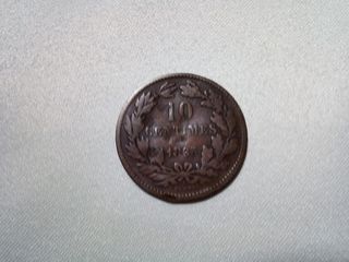 10 centimi  1865 , LUXEMBURG