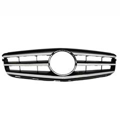 Μάσκα Για Mercedes-Benz C-Class W204 07-14 Avantgarde Με 3 Γρίλιες Μαύρο/Χρώμιο 1 Τεμάχιο