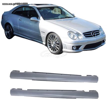 Πλαινά Μασπιέ Για Mercedes-Benz CLK-Class W209 02-09 Amg Look Από Abs Πλαστικό 2 Τεμάχια