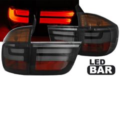 Πισινά Φανάρια Set Για Bmw X5 E70 07-10 Led Bar LCI Look Smoke