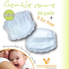 Cangaroo Επιθέματα Στήθους Υποαλλεργικά Gentle Care 66 Τμχ. 3800146260149