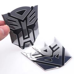 Transformers Αυτοκόλλητο Σήμα - Autobot και Decepticon 3D