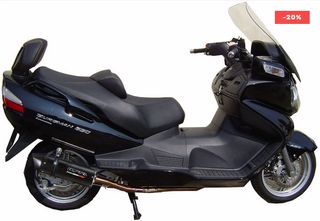 Gpr Ολόσωμη Εξάτμιση Furore Black Suzuki Burgman 650 2002 - 2012