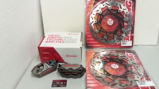 ΔΑΓΚΑΝΕΣ BREMBO M4 + ΔΙΣΚΟΠΛΑΚΕΣ BRAKING YAMAHA YZF-R1 '04-'06 & '15-'19 , YZF-R6 '17-'19