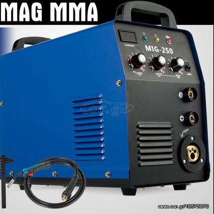 MIG-250 Welder MIG Inverter Gas/Gasless MMA 3-in-1 250 Amp Welding Machine 