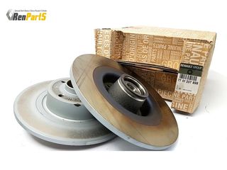ΣΕΤ ΔΙΣΚΟΙ ΠΙΣΩ ΦΡΕΝΩΝ RENAULT SCENIC II MEGANE II GT 270MM ΓΝΗΣΙΟ ΑΝΤΑΛΛΑΚΤΙΚΟ