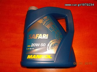 ΛΑΔΙ 20W-50 4 ΛΙΤΡΑ SAFARI MANNOL ''BMW Βαμβακας'' 