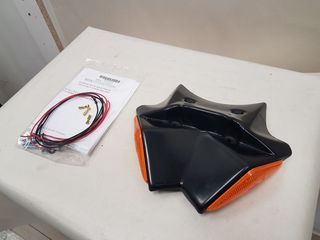 Ermax Βάση Πινακίδας Με Φλας YZF-R6 03-05 Μαύρη Άβαφη-thumb-1