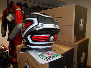 AGV K-5 S Firerace Black Red-thumb-3