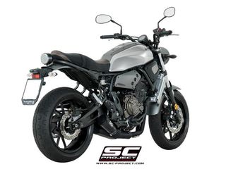 Sc Project Ολόσωμη Εξάτμιση 2-1 Conical 70's Matt Black S.Steel Yamaha MT 07 2017 - 2020 Euro4