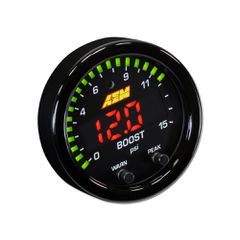 AEM X-Series 15PSI Boost/Fuel Pressure Gauge