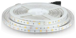 LED Ταινία V-TAC 4,8W (7.2W) 30 smd 5050 Led/m Ψυχρό Λευκό Αδιάβροχη 5Μ 2144