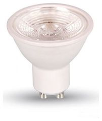 LED VTAC GU10 7W SMD Plastic Lens 38° Dimmable 550lm Ψυχρό Λευκό 1668