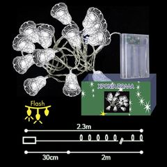 20led Μπαταριας Καμπανα Λευκο Control 93-1263