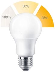 LED Λάμπα Ντιμαριζόμενη σε 3 επίπεδα φωτεινότητας E27 9W A60 VTAC Ψυχρό Λευκό 4449