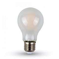 LED V-TAC Λάμπα Ε27 8W Filament A67 Frost Cover Θερμό Λευκό 2700K 4483