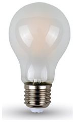 LED V-TAC Λάμπα Ε27 8W Filament A67 Frost Cover Θερμό Λευκό 2700K 4483