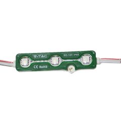 LED Module Αδιάβροχο με 3 SMD 5050 12v Πράσινο 5119