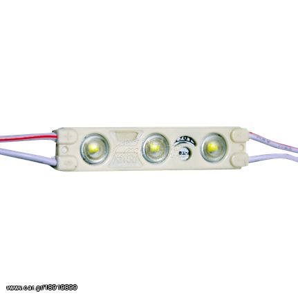 LED Module Αδιάβροχο με 3 SMD 2835 12v 1W Ψυχρό Λευκό 5120
