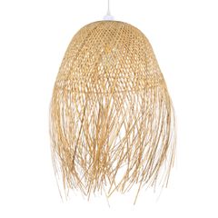 GLOBOSTAR® MANILA 01714 Boho Κρεμαστό Φωτιστικό Οροφής με Ντουί 1 x E27 AC 220-240V IP20 - Μπεζ - Μ45 x Π45 x Υ60cm