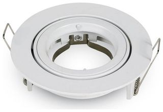 V-TAC Βάση Σποτ Χωνευτό Λευκό για τρύπα 85mm 3645
