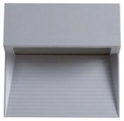 LED V-TAC Φωτιστικό Σποτ 3 Watt Τετράγωνο Επιτοίχιο για Σκαλοπάτια με Γκρι Βάση step light Φως Ημέρας