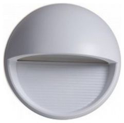 LED V-TAC Φωτιστικό Σποτ 3 Watt Στρογγυλό Επιτοίχιο για Σκαλοπάτια με Γκρι Βάση step light Φως Ημέρας