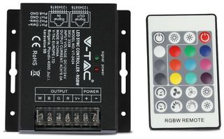 RGBW SYNC CONTROLLER V-TAC για ταινίες LED με 24B RF DIMMER 3338