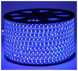 LED Ταινία 230V 9W/m 60Led/m 5050 865LM/m Αδιάβροχη IP65 Dimmable Μπλε