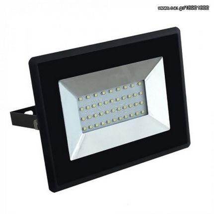 V-TAC LED Προβολέας E-Series SMD 30W Μαύρος Φως Ημέρας 5953