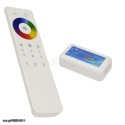 Ασύρματος LED RGB Controller με Χειριστήριο Αφής 2.4G RF για Ένα Group 12v (144w) - 24v (288w) DC GloboStar 04042