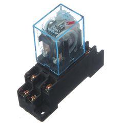 Ρελέ 12V DC 10A 8PIN με βάση - 1467