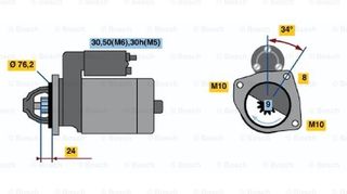 Bosch Μίζα - 0 001 107 442