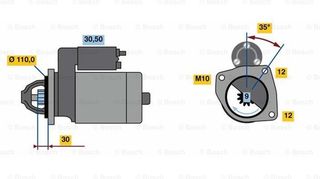 Bosch Μίζα - 0 001 109 344