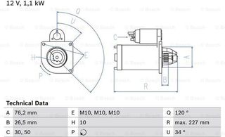 Bosch Μίζα - 0 986 017 060