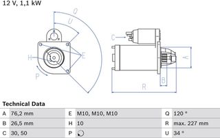 Bosch Μίζα - 0 986 017 060