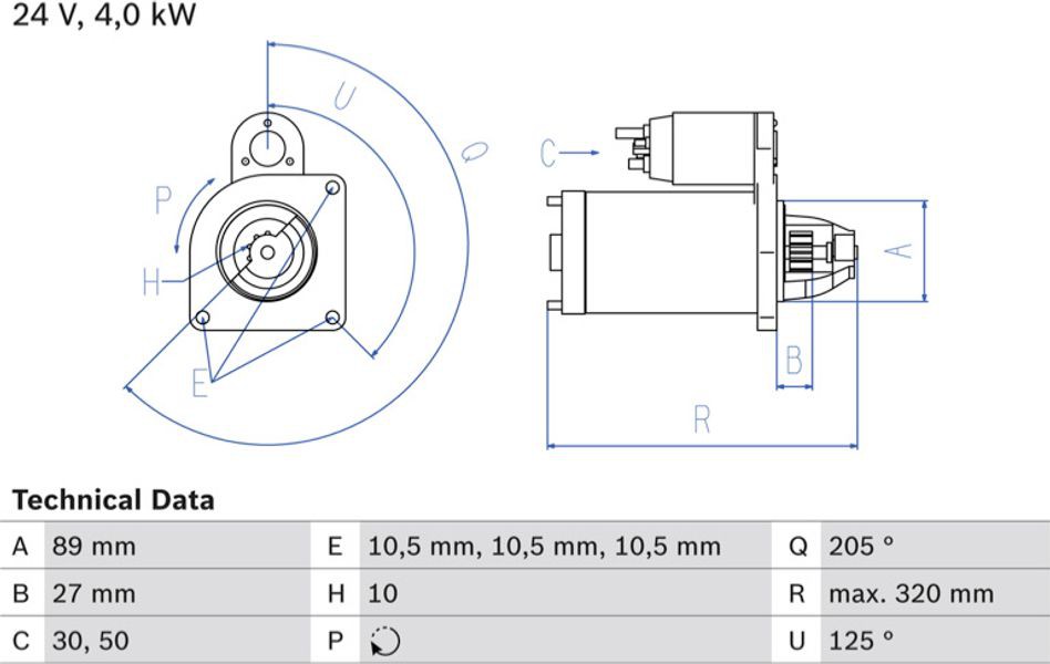 Bosch Μίζα - 0 986 021 190